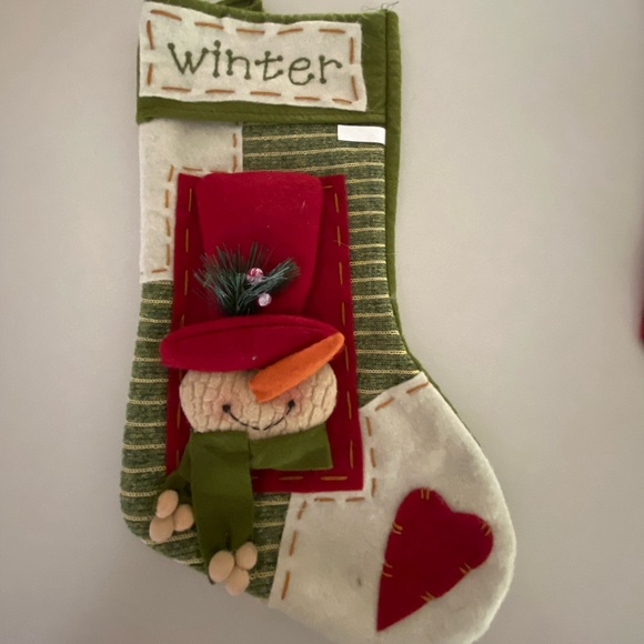 Christmas Stockings, gently used, lots of like left. One new with tag. - Picture 3 of 11